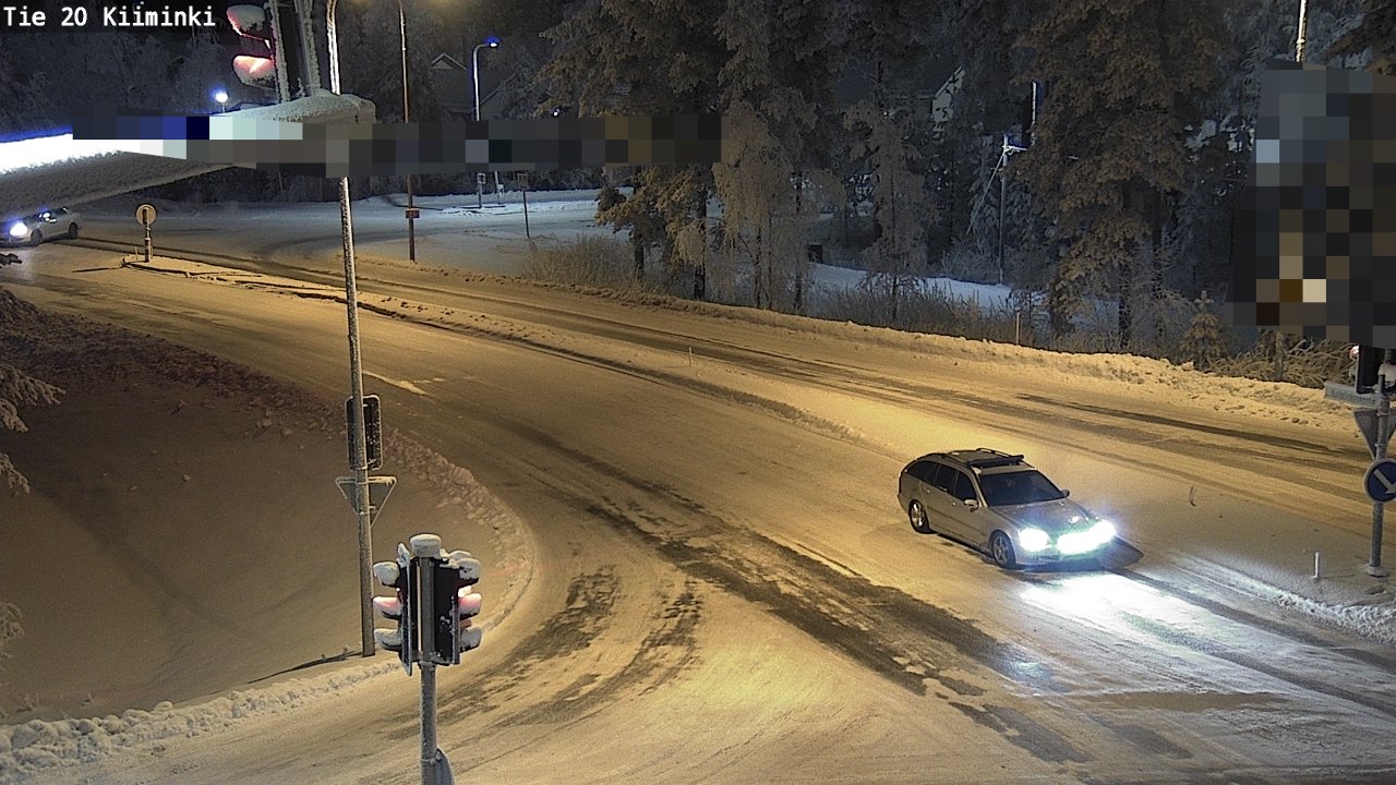 Weather Camera Image Väg 20 Uleåborg Kiiminki, Oulu, Pohjois-Pohjanmaa