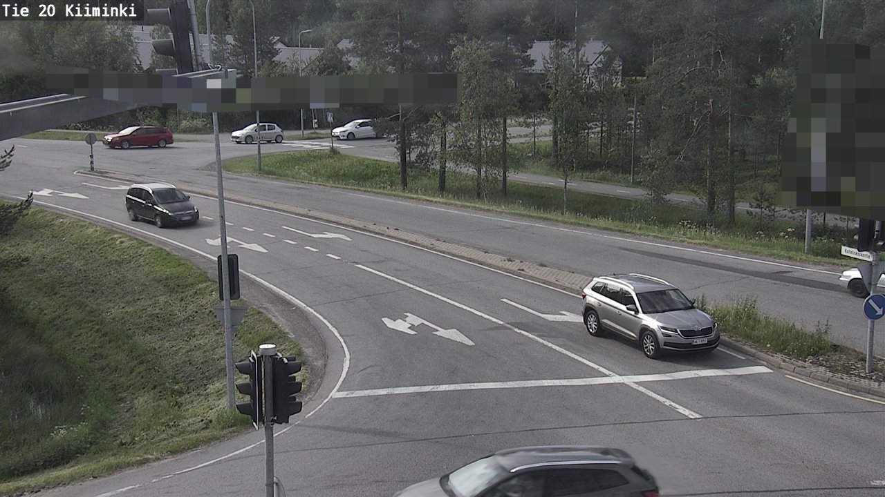 Weather Camera Image Väg 20 Uleåborg Kiiminki, Oulu, Pohjois-Pohjanmaa