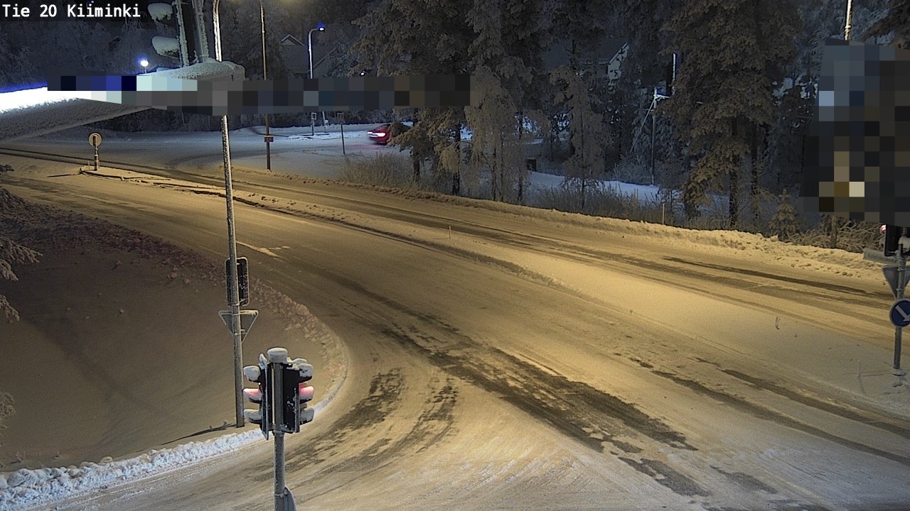 Weather Camera Image Väg 20 Uleåborg Kiiminki, Oulu, Pohjois-Pohjanmaa