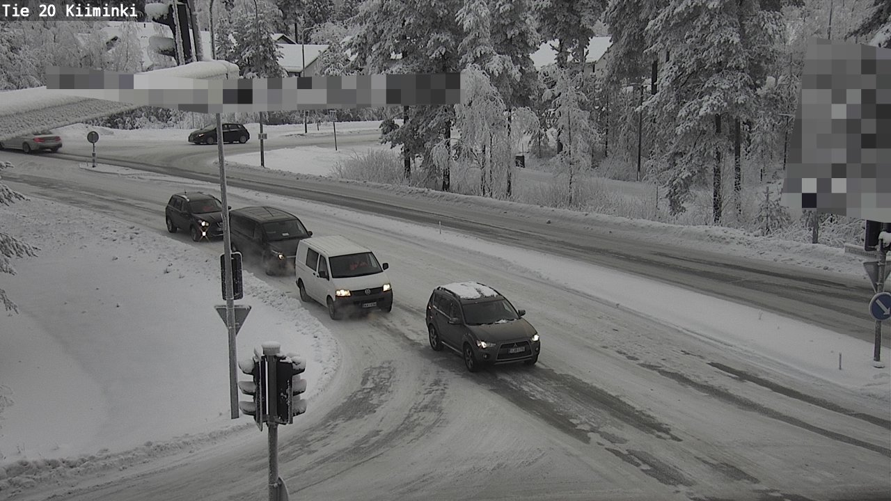 Weather Camera Image Väg 20 Uleåborg Kiiminki, Oulu, Pohjois-Pohjanmaa