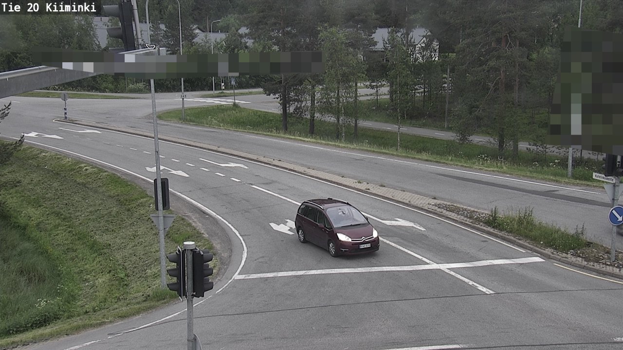 Weather Camera Image Väg 20 Uleåborg Kiiminki, Oulu, Pohjois-Pohjanmaa