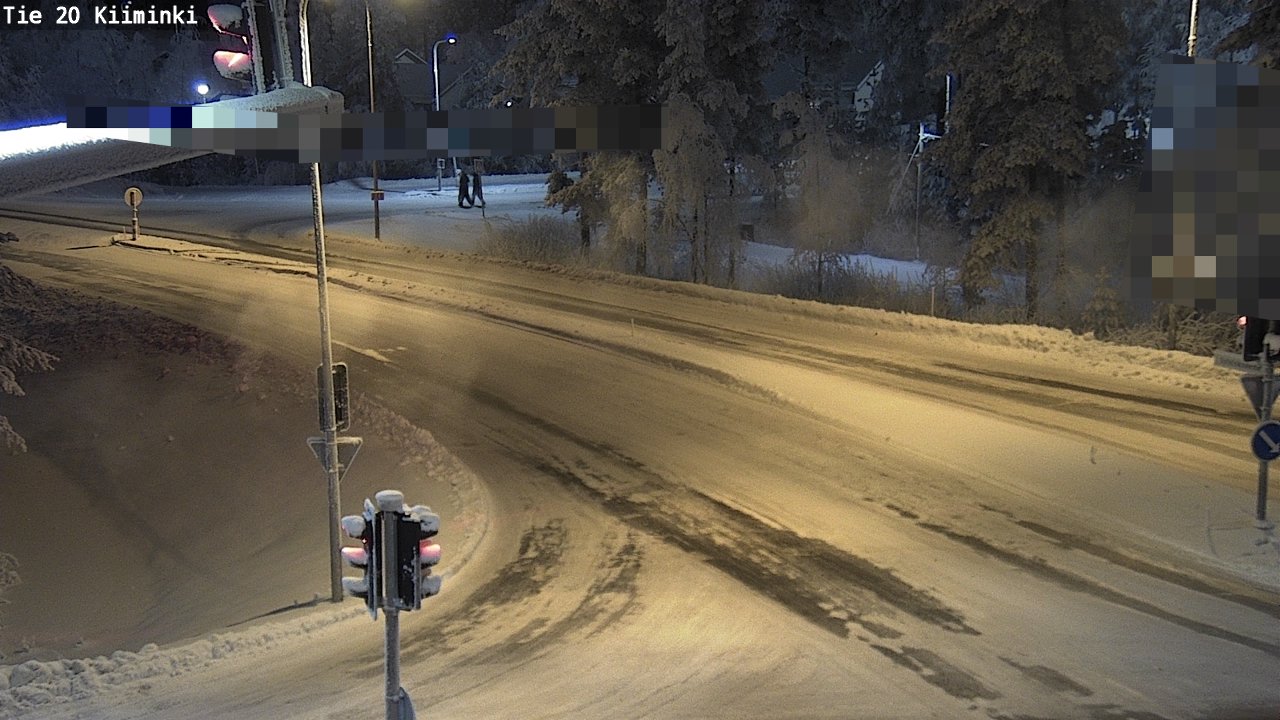 Weather Camera Image Väg 20 Uleåborg Kiiminki, Oulu, Pohjois-Pohjanmaa