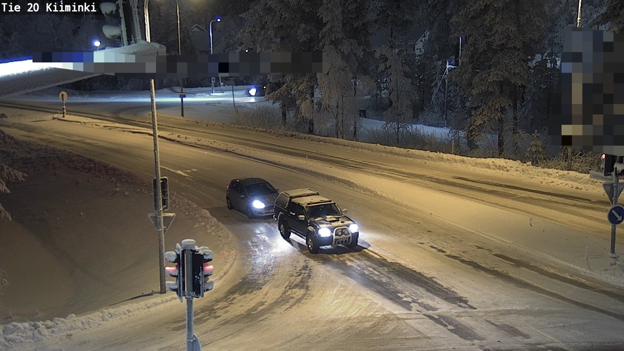 Weather Camera Image Väg 20 Uleåborg Kiiminki, Oulu, Pohjois-Pohjanmaa