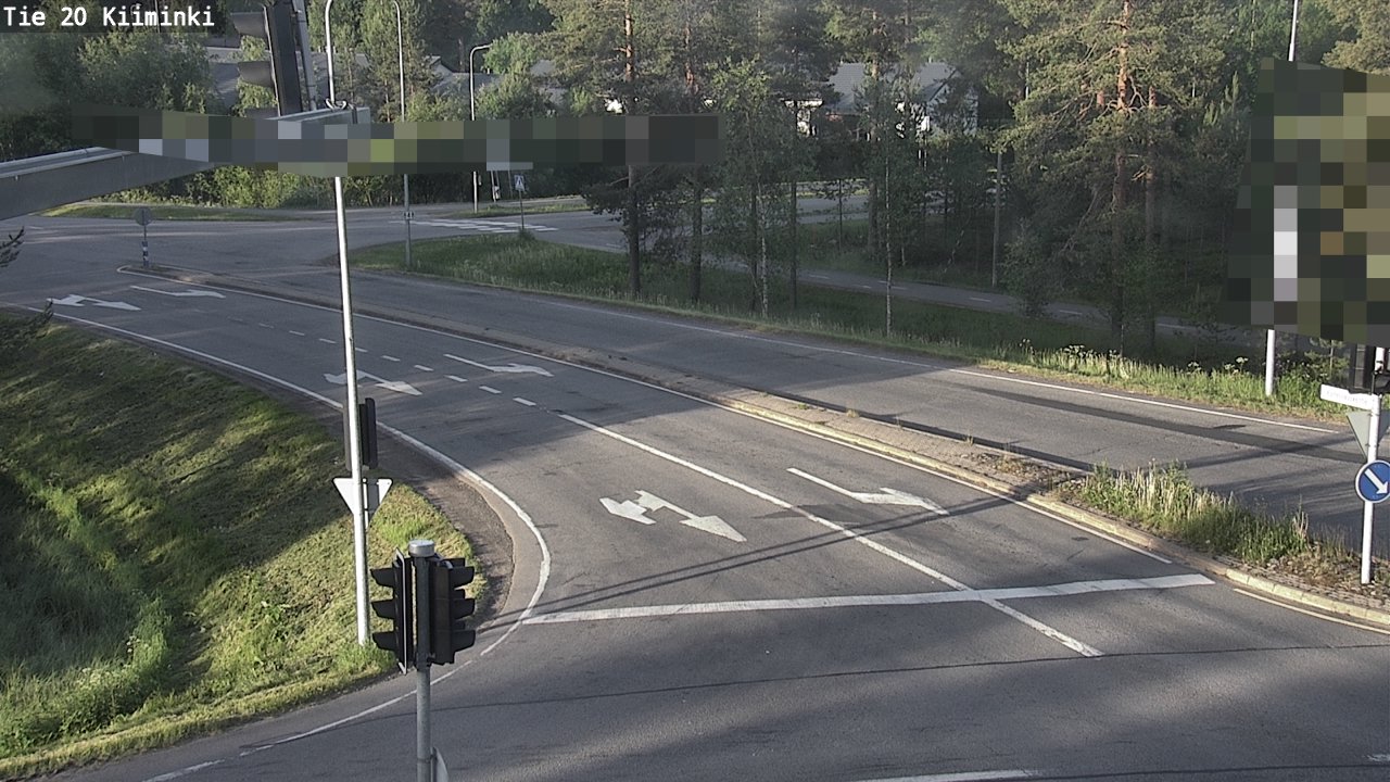 Weather Camera Image Väg 20 Uleåborg Kiiminki, Oulu, Pohjois-Pohjanmaa