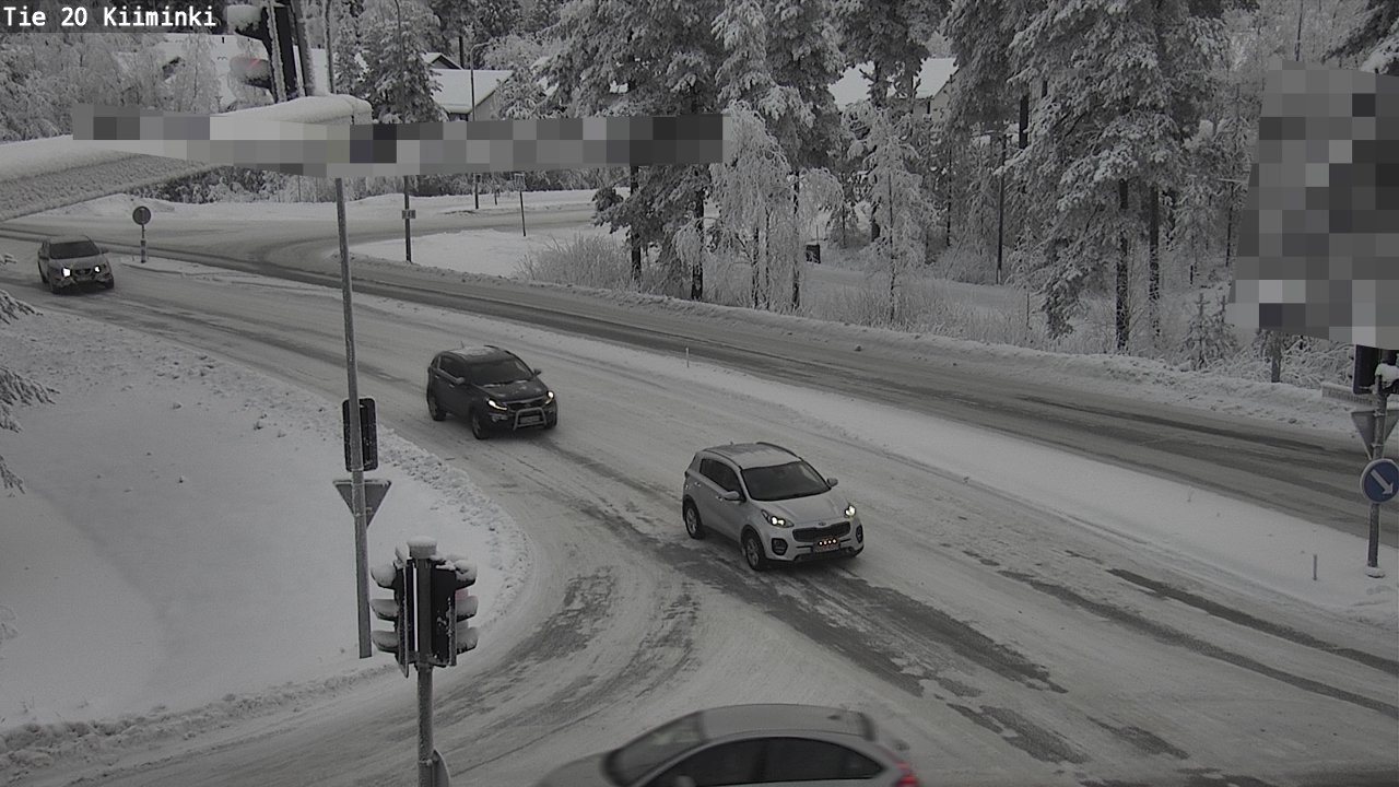 Weather Camera Image Väg 20 Uleåborg Kiiminki, Oulu, Pohjois-Pohjanmaa