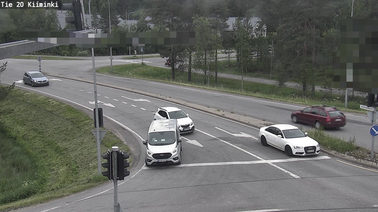 Weather Camera Image Väg 20 Uleåborg Kiiminki, Oulu, Pohjois-Pohjanmaa