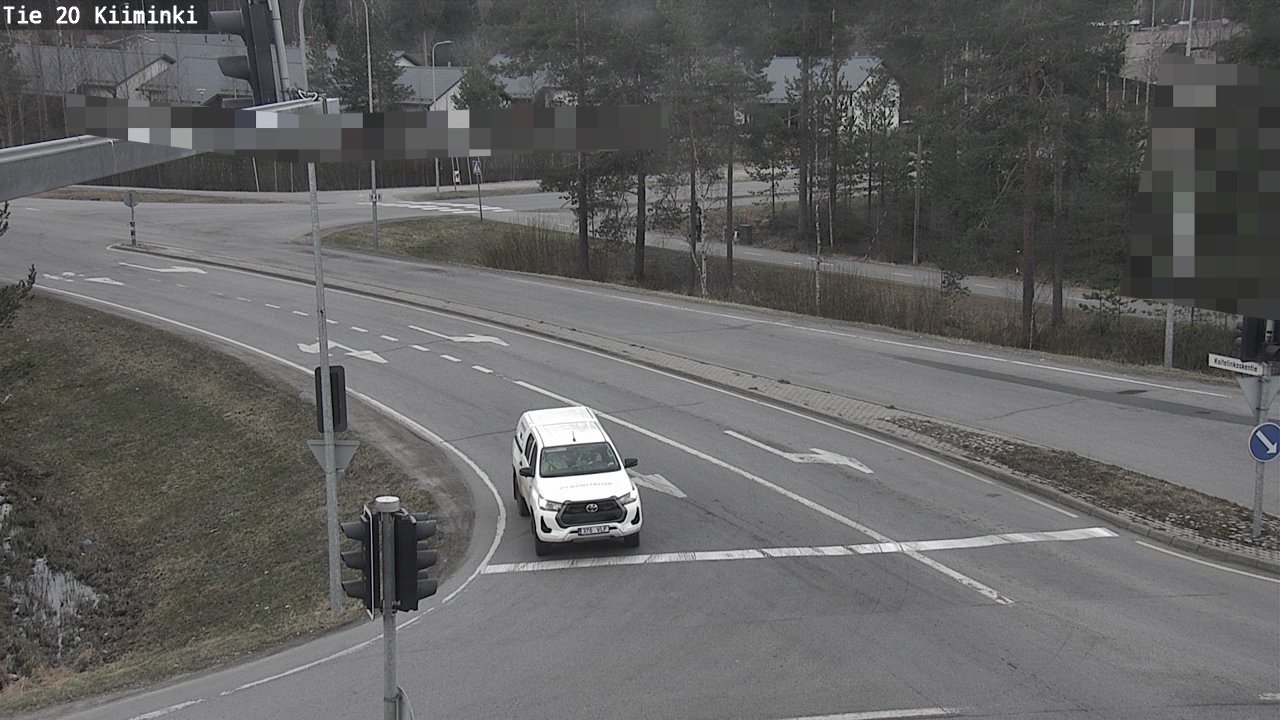 Weather Camera Image Väg 20 Uleåborg Kiiminki, Oulu, Pohjois-Pohjanmaa