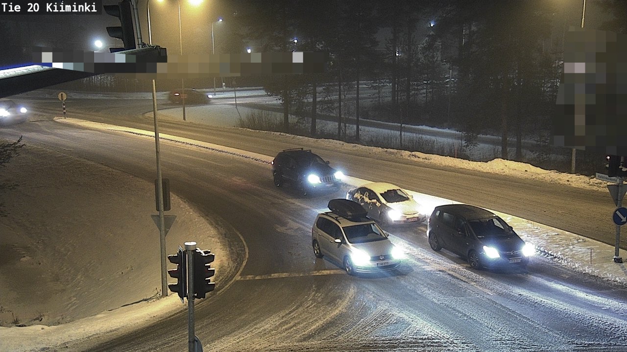 Weather Camera Image Road 20 Oulu Kiiminki, Oulu, Pohjois-Pohjanmaa