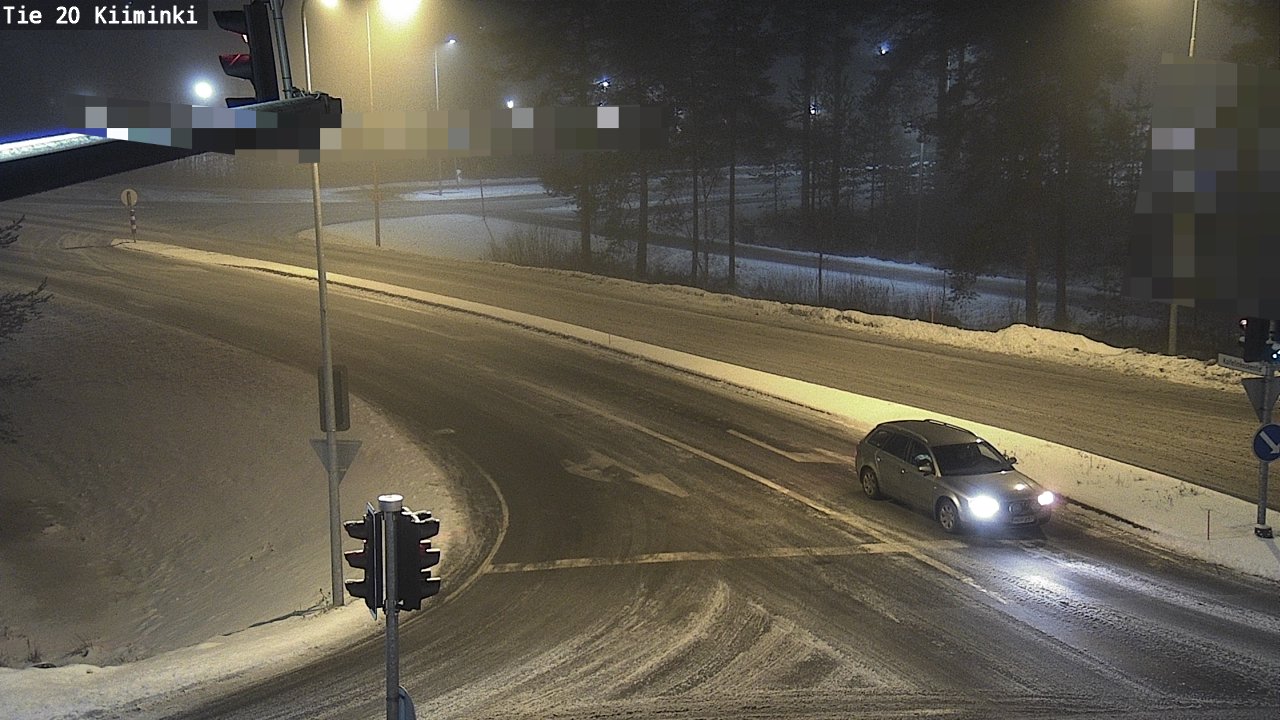 Weather Camera Image Road 20 Oulu Kiiminki, Oulu, Pohjois-Pohjanmaa