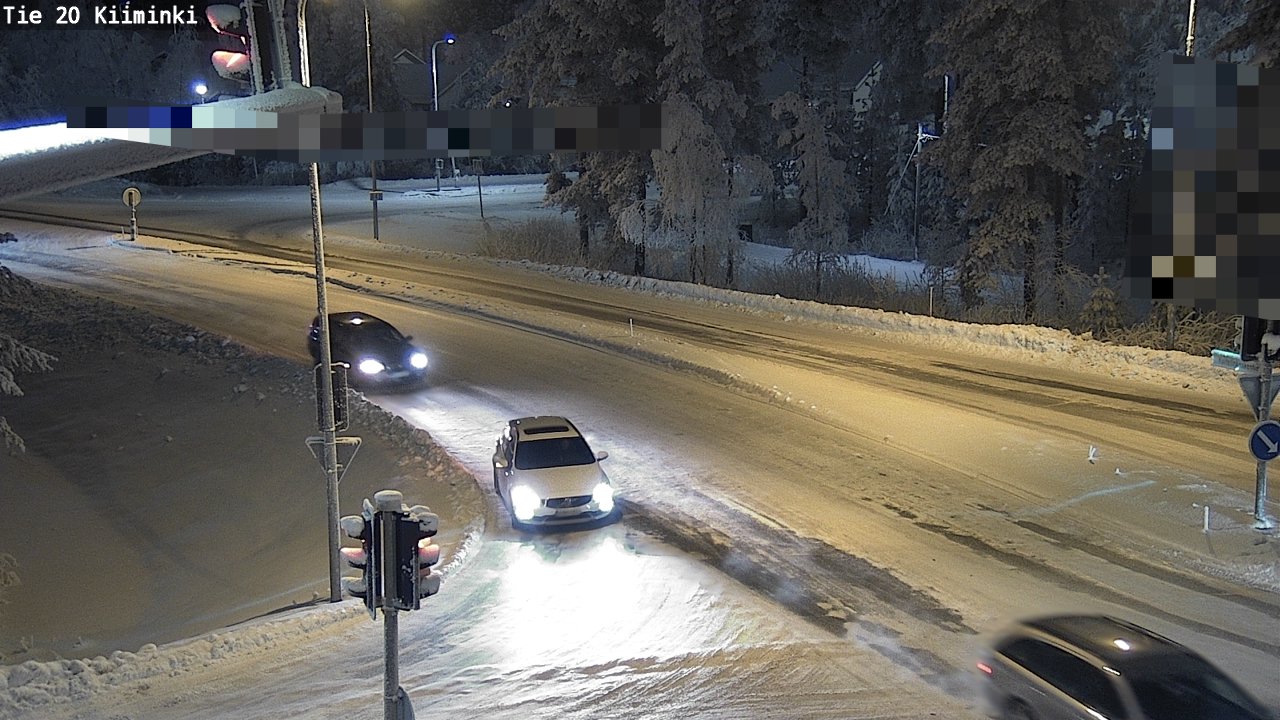 Weather Camera Image Väg 20 Uleåborg Kiiminki, Oulu, Pohjois-Pohjanmaa