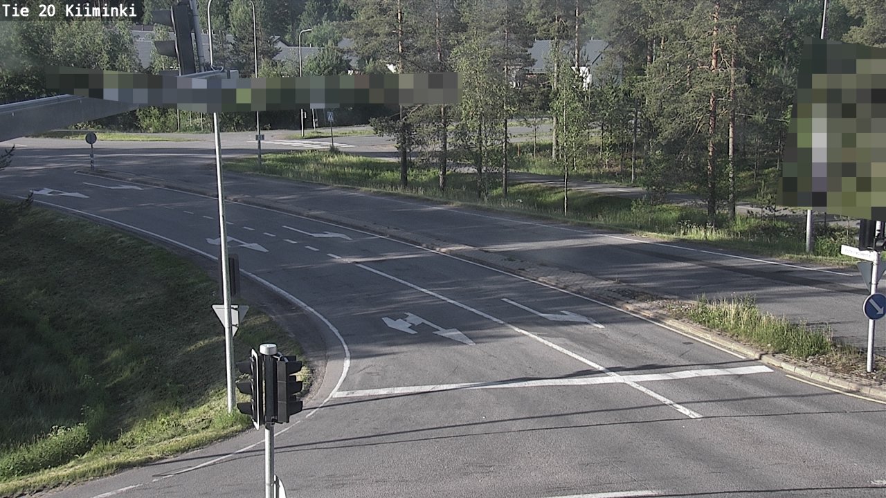 Weather Camera Image Väg 20 Uleåborg Kiiminki, Oulu, Pohjois-Pohjanmaa