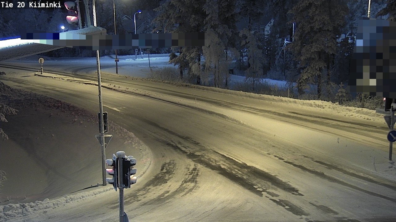 Weather Camera Image Väg 20 Uleåborg Kiiminki, Oulu, Pohjois-Pohjanmaa