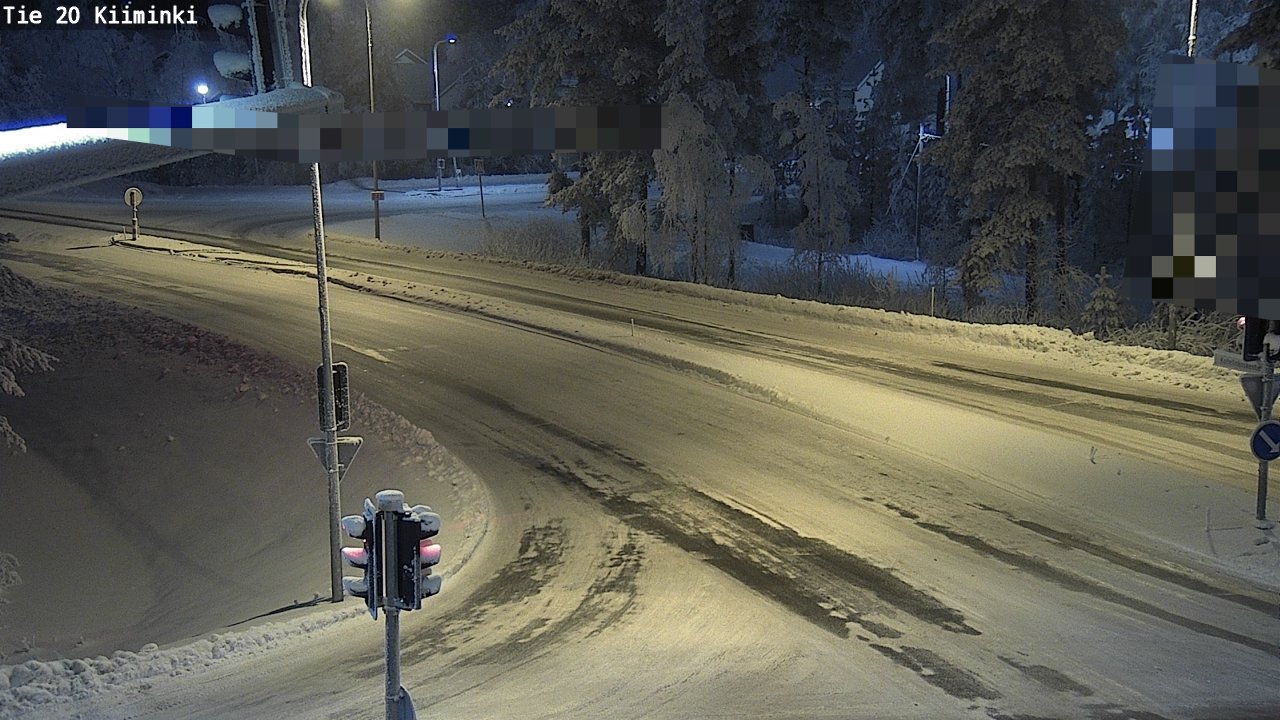 Weather Camera Image Väg 20 Uleåborg Kiiminki, Oulu, Pohjois-Pohjanmaa