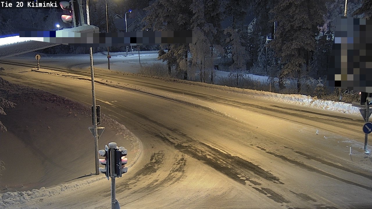 Weather Camera Image Väg 20 Uleåborg Kiiminki, Oulu, Pohjois-Pohjanmaa
