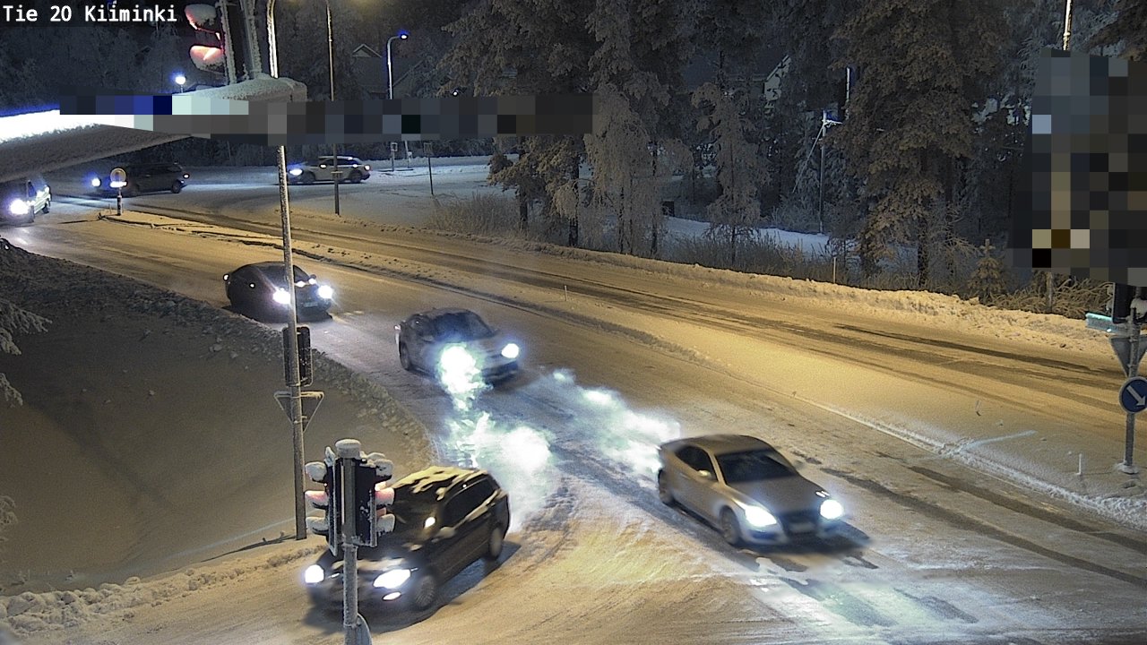 Weather Camera Image Väg 20 Uleåborg Kiiminki, Oulu, Pohjois-Pohjanmaa