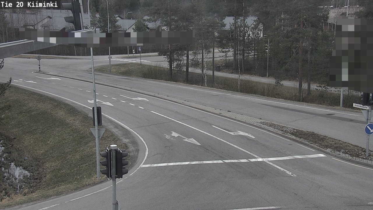 Weather Camera Image Väg 20 Uleåborg Kiiminki, Oulu, Pohjois-Pohjanmaa