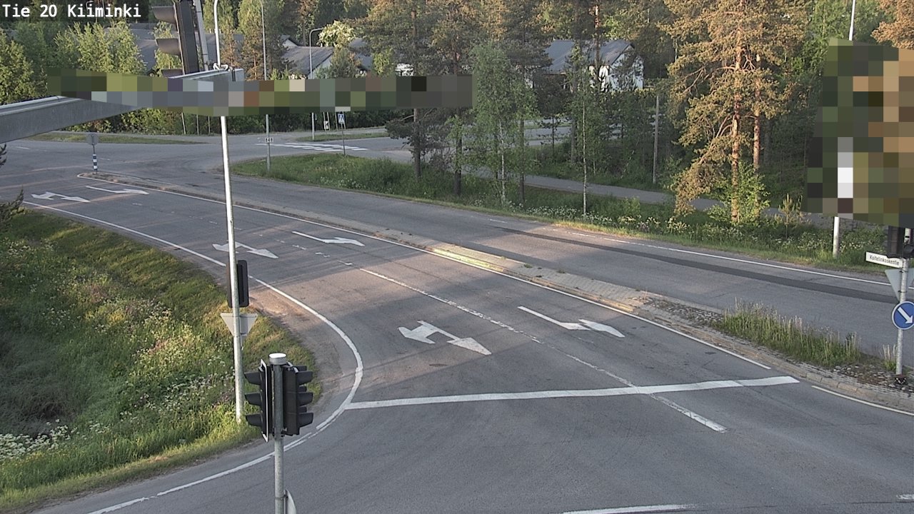 Weather Camera Image Road 20 Oulu Kiiminki, Oulu, Pohjois-Pohjanmaa