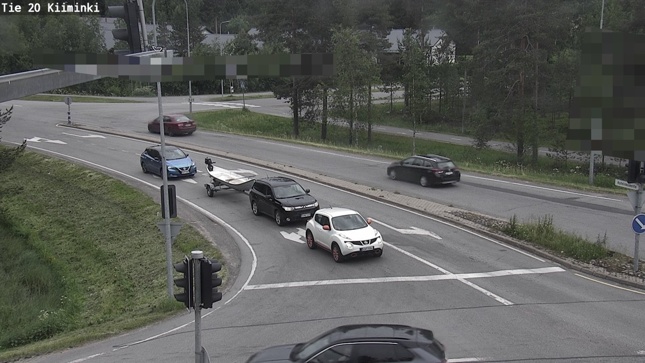 Weather Camera Image Väg 20 Uleåborg Kiiminki, Oulu, Pohjois-Pohjanmaa