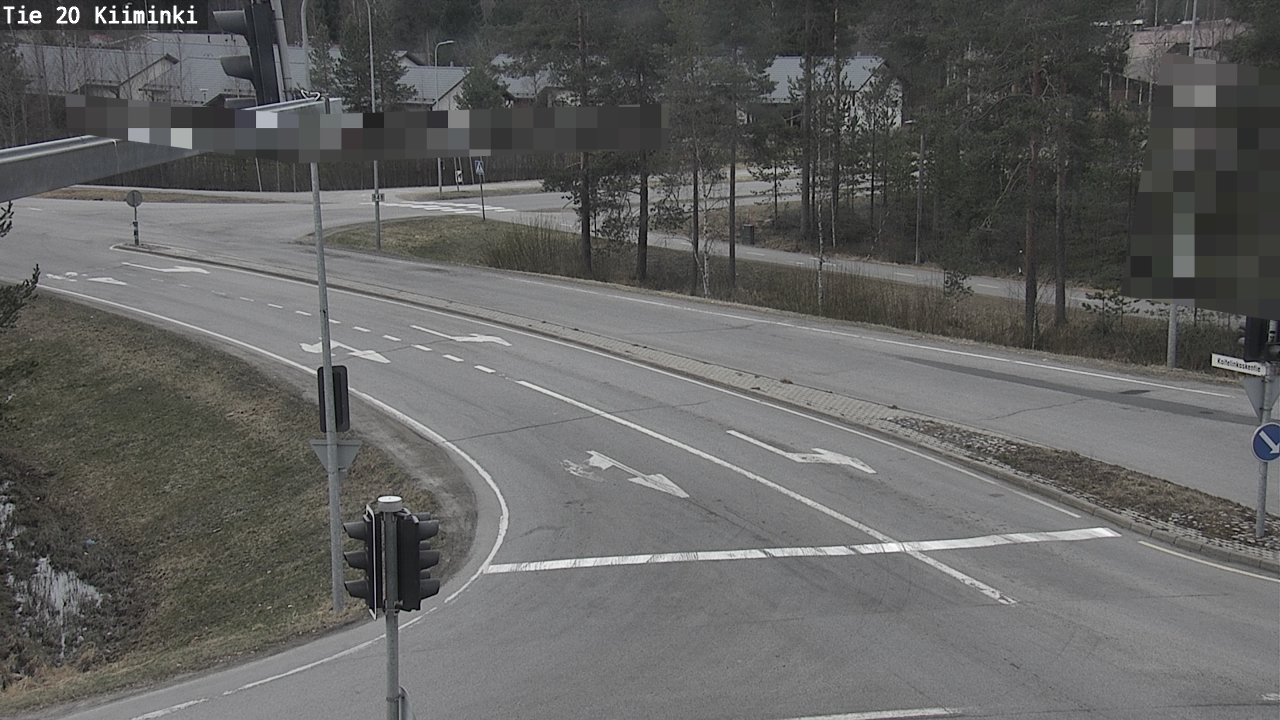 Weather Camera Image Väg 20 Uleåborg Kiiminki, Oulu, Pohjois-Pohjanmaa