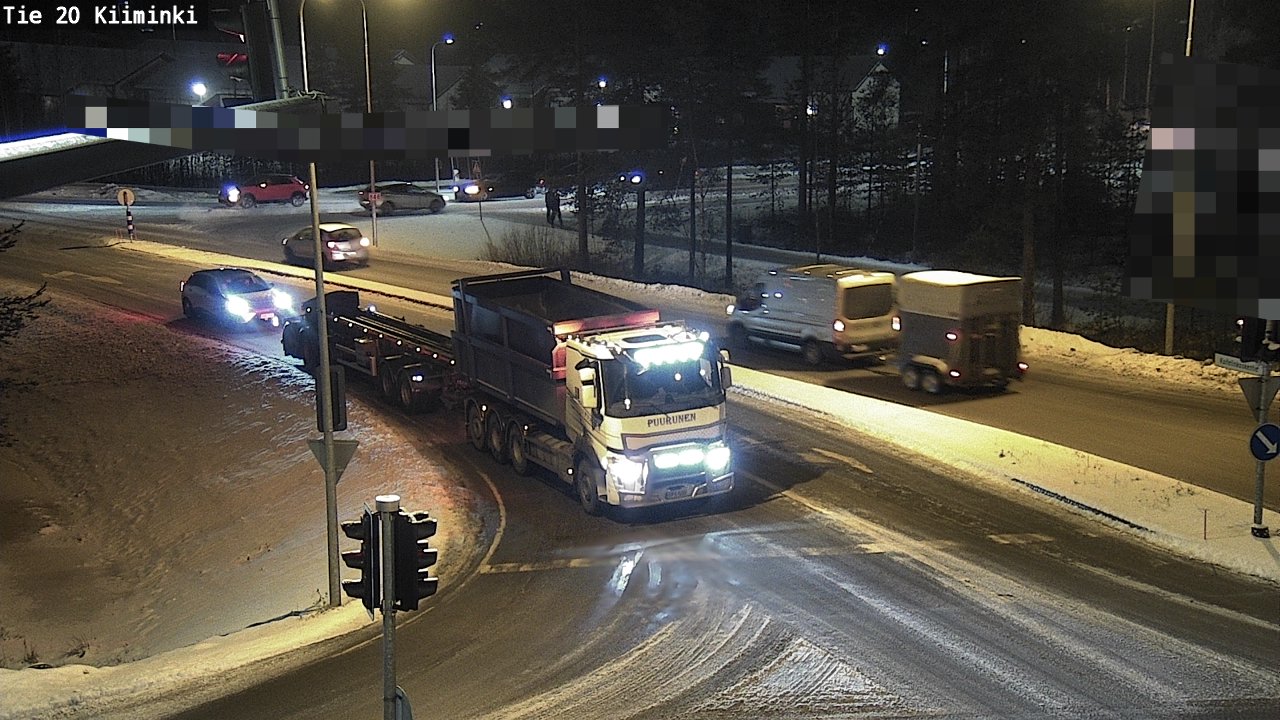 Weather Camera Image Road 20 Oulu Kiiminki, Oulu, Pohjois-Pohjanmaa