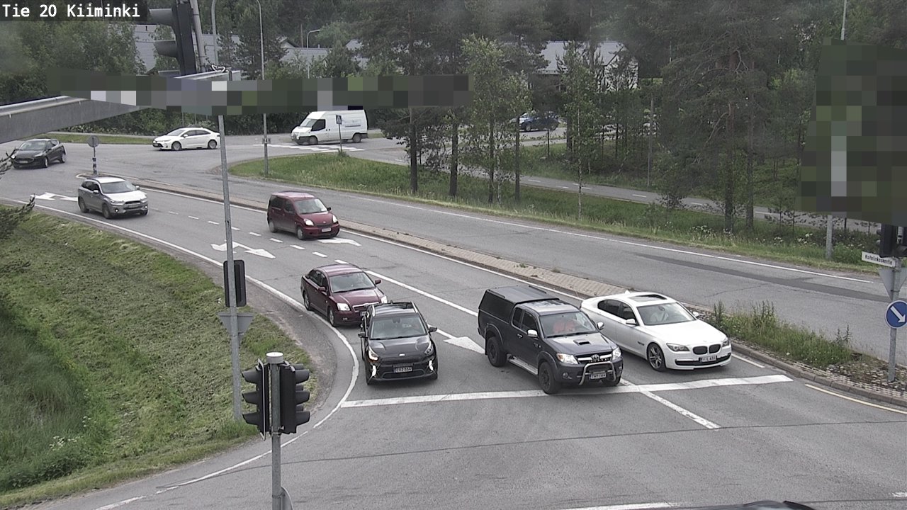 Weather Camera Image Väg 20 Uleåborg Kiiminki, Oulu, Pohjois-Pohjanmaa