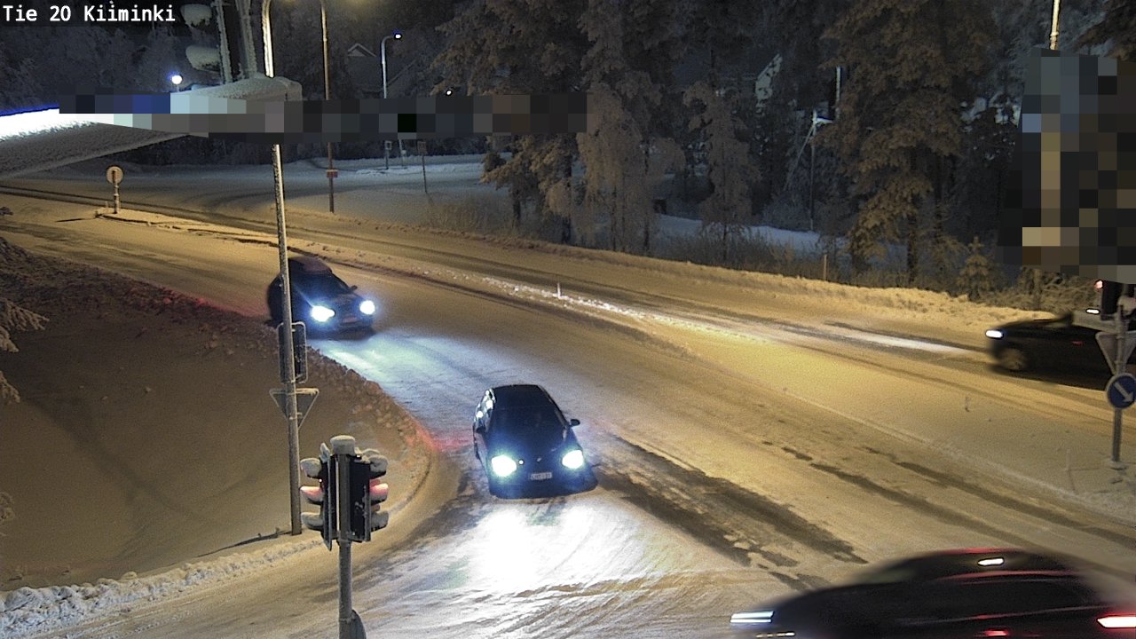 Weather Camera Image Väg 20 Uleåborg Kiiminki, Oulu, Pohjois-Pohjanmaa