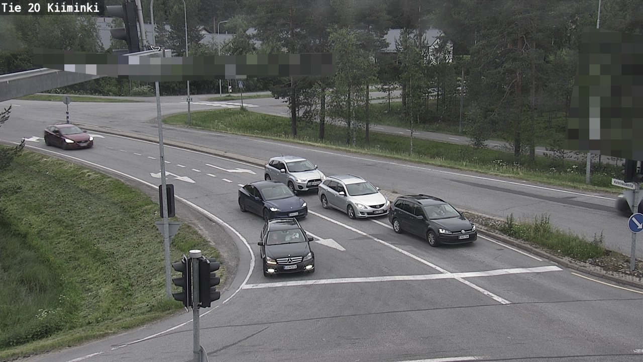 Weather Camera Image Väg 20 Uleåborg Kiiminki, Oulu, Pohjois-Pohjanmaa