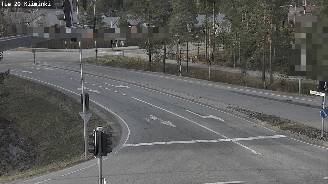 Weather Camera Image Väg 20 Uleåborg Kiiminki, Oulu, Pohjois-Pohjanmaa