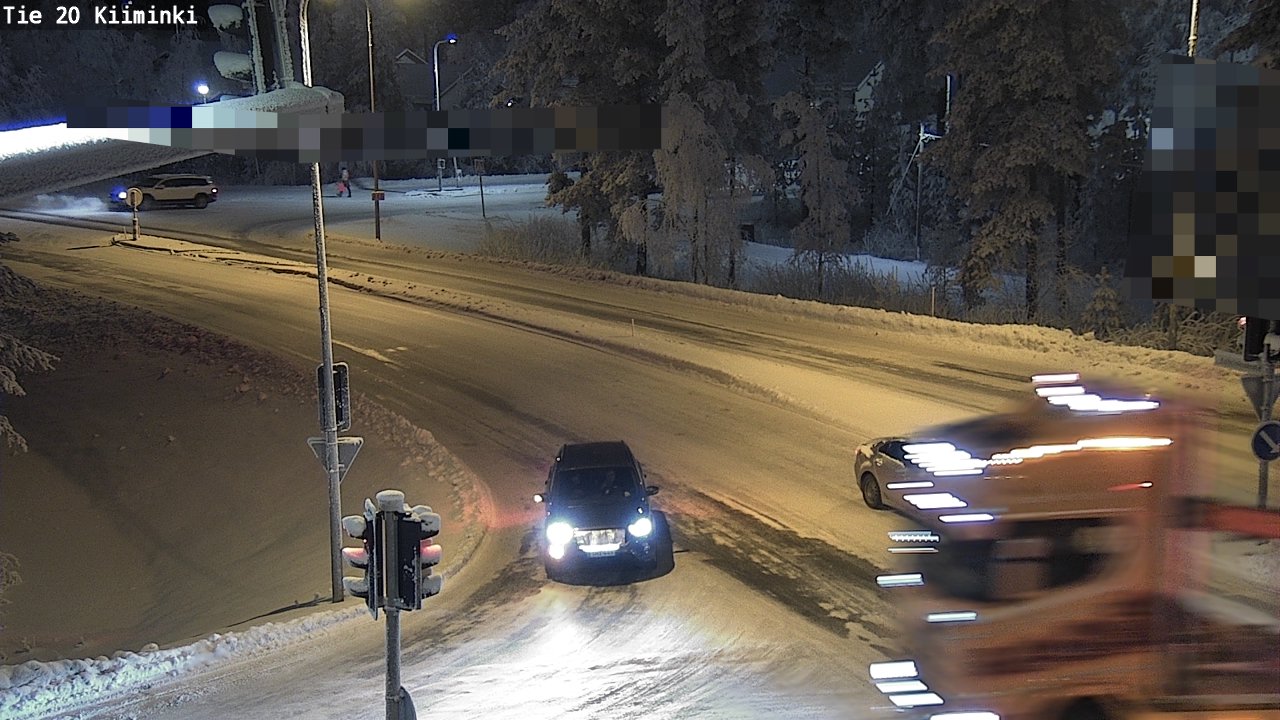 Weather Camera Image Väg 20 Uleåborg Kiiminki, Oulu, Pohjois-Pohjanmaa