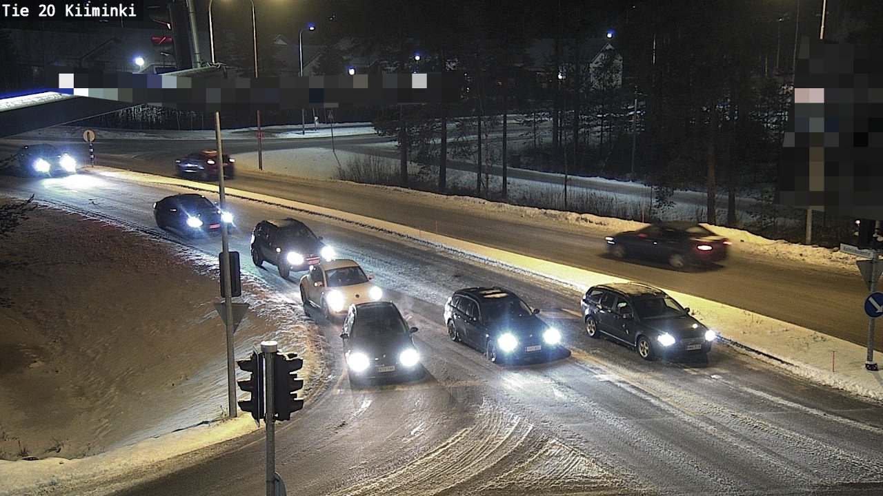 Weather Camera Image Road 20 Oulu Kiiminki, Oulu, Pohjois-Pohjanmaa