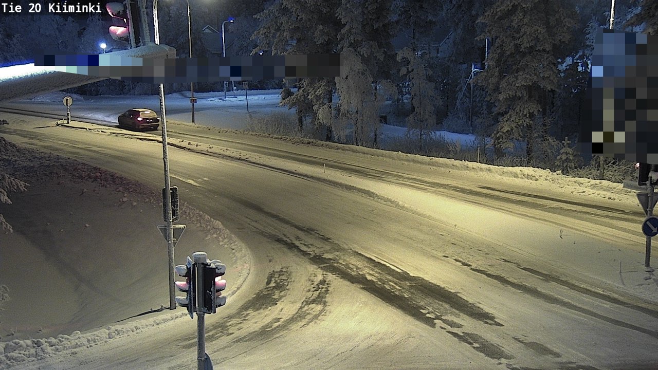 Weather Camera Image Väg 20 Uleåborg Kiiminki, Oulu, Pohjois-Pohjanmaa