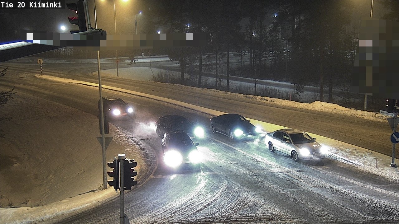 Weather Camera Image Road 20 Oulu Kiiminki, Oulu, Pohjois-Pohjanmaa