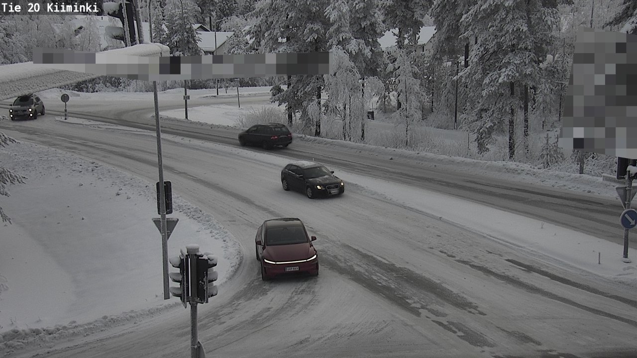 Weather Camera Image Väg 20 Uleåborg Kiiminki, Oulu, Pohjois-Pohjanmaa