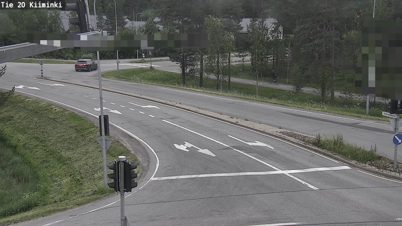 Weather Camera Image Väg 20 Uleåborg Kiiminki, Oulu, Pohjois-Pohjanmaa