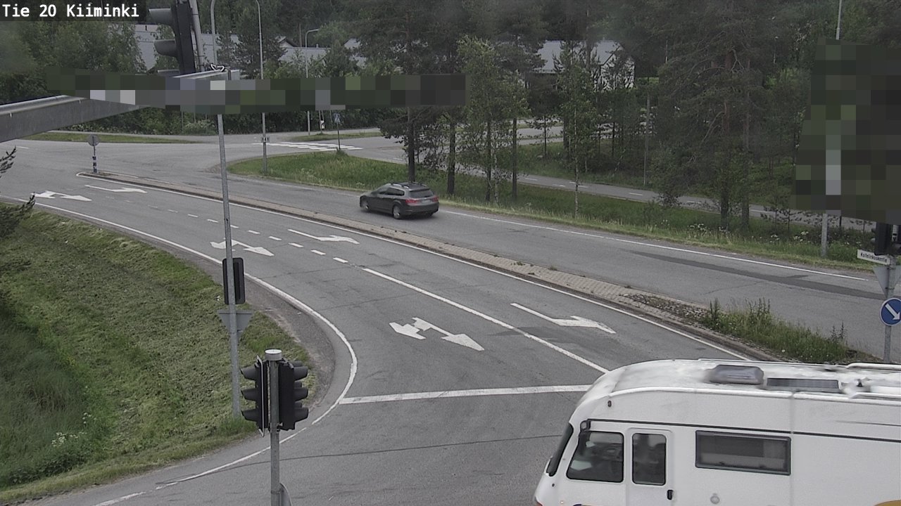 Weather Camera Image Väg 20 Uleåborg Kiiminki, Oulu, Pohjois-Pohjanmaa