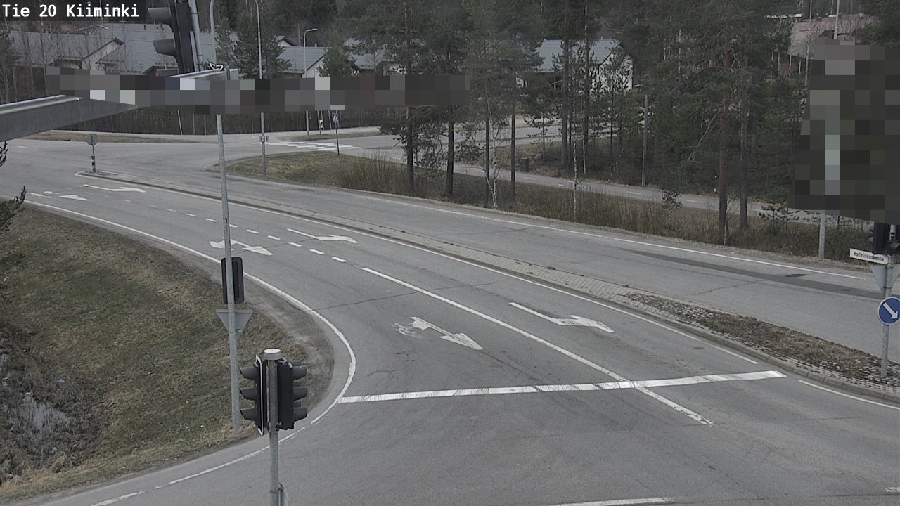 Weather Camera Image Väg 20 Uleåborg Kiiminki, Oulu, Pohjois-Pohjanmaa