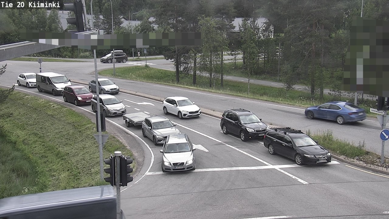 Weather Camera Image Väg 20 Uleåborg Kiiminki, Oulu, Pohjois-Pohjanmaa