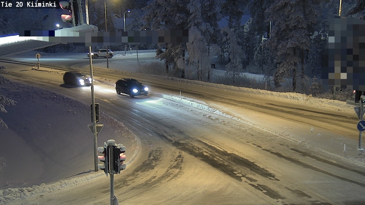 Weather Camera Image Väg 20 Uleåborg Kiiminki, Oulu, Pohjois-Pohjanmaa