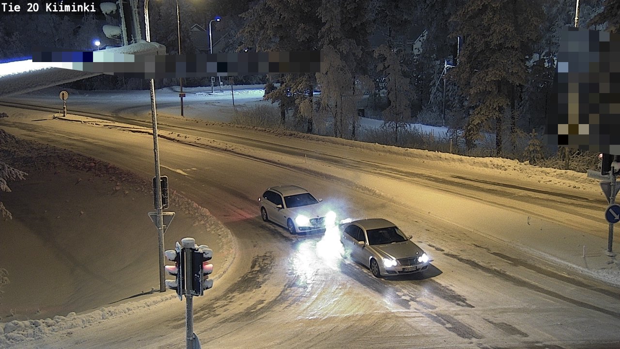 Weather Camera Image Väg 20 Uleåborg Kiiminki, Oulu, Pohjois-Pohjanmaa