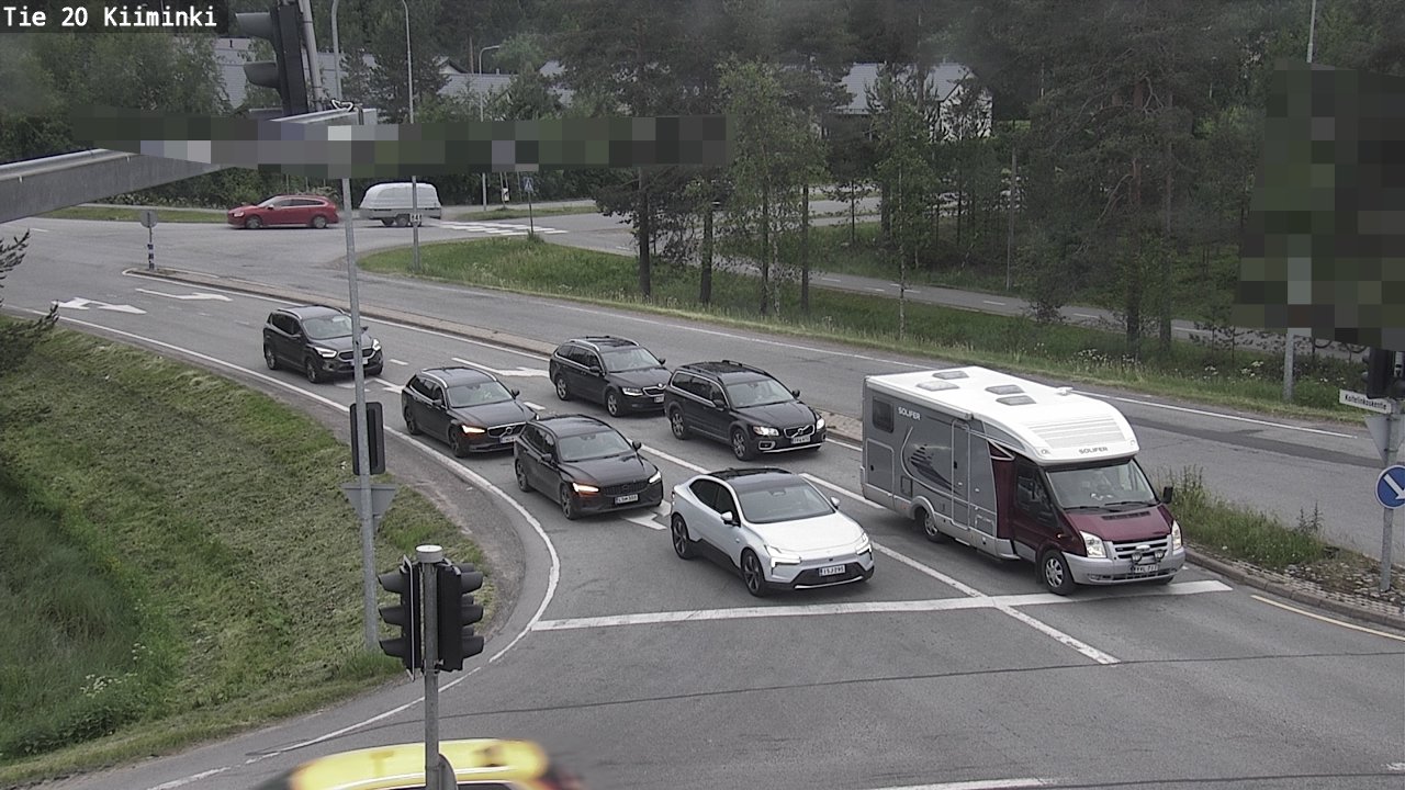 Weather Camera Image Väg 20 Uleåborg Kiiminki, Oulu, Pohjois-Pohjanmaa