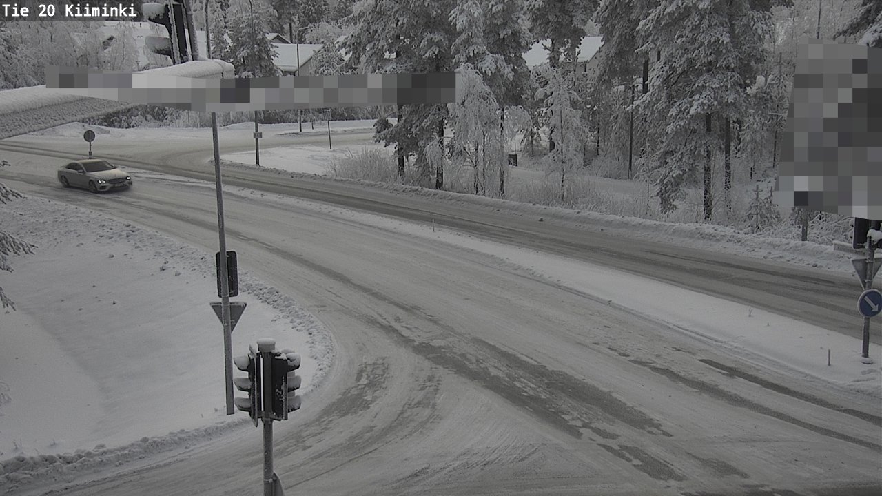 Weather Camera Image Väg 20 Uleåborg Kiiminki, Oulu, Pohjois-Pohjanmaa