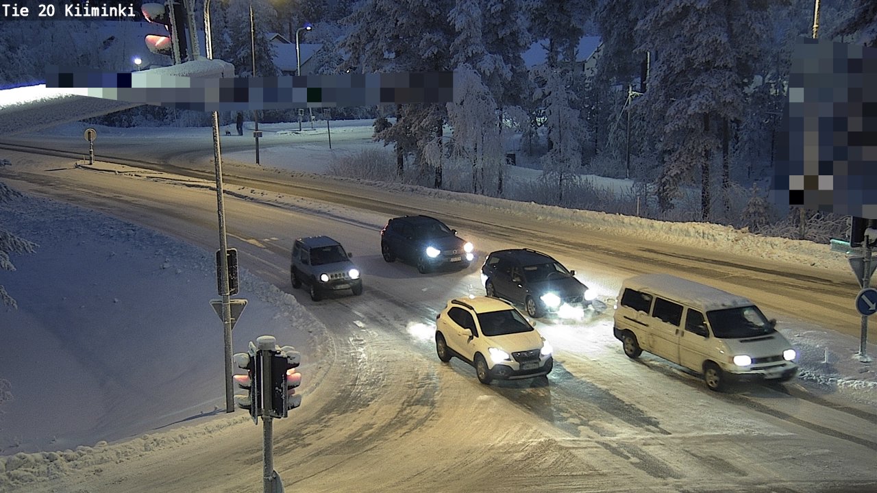 Weather Camera Image Väg 20 Uleåborg Kiiminki, Oulu, Pohjois-Pohjanmaa
