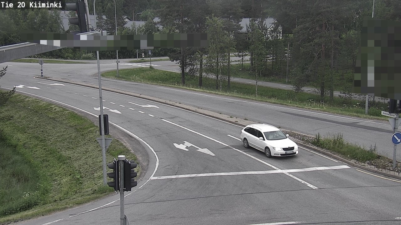 Weather Camera Image Väg 20 Uleåborg Kiiminki, Oulu, Pohjois-Pohjanmaa