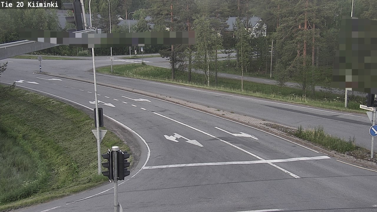 Weather Camera Image Väg 20 Uleåborg Kiiminki, Oulu, Pohjois-Pohjanmaa