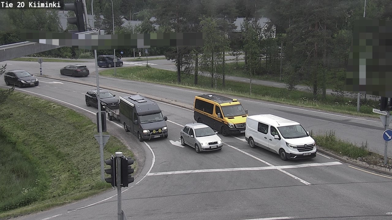 Weather Camera Image Väg 20 Uleåborg Kiiminki, Oulu, Pohjois-Pohjanmaa