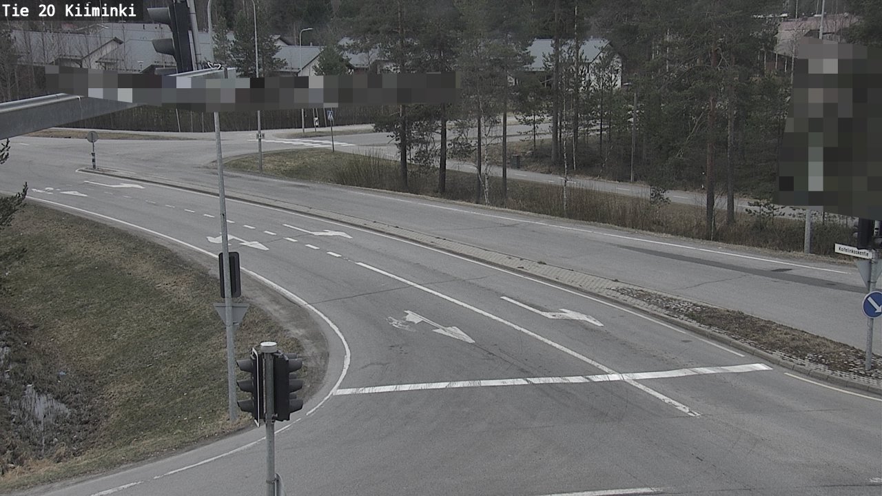 Weather Camera Image Väg 20 Uleåborg Kiiminki, Oulu, Pohjois-Pohjanmaa