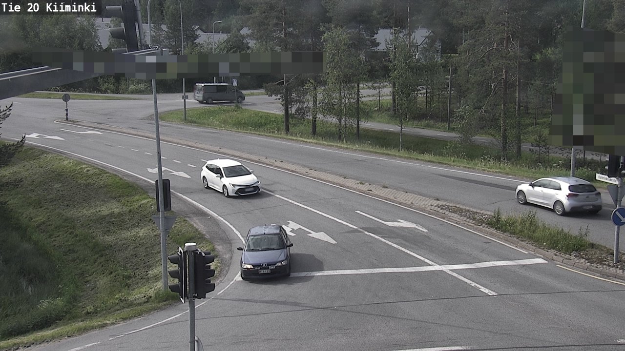 Weather Camera Image Väg 20 Uleåborg Kiiminki, Oulu, Pohjois-Pohjanmaa