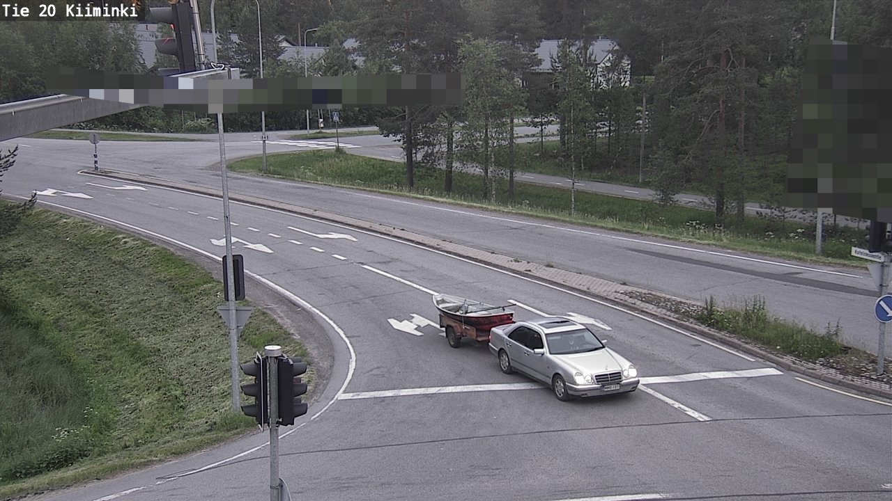 Weather Camera Image Väg 20 Uleåborg Kiiminki, Oulu, Pohjois-Pohjanmaa