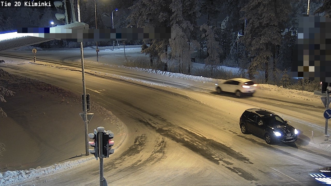 Weather Camera Image Väg 20 Uleåborg Kiiminki, Oulu, Pohjois-Pohjanmaa