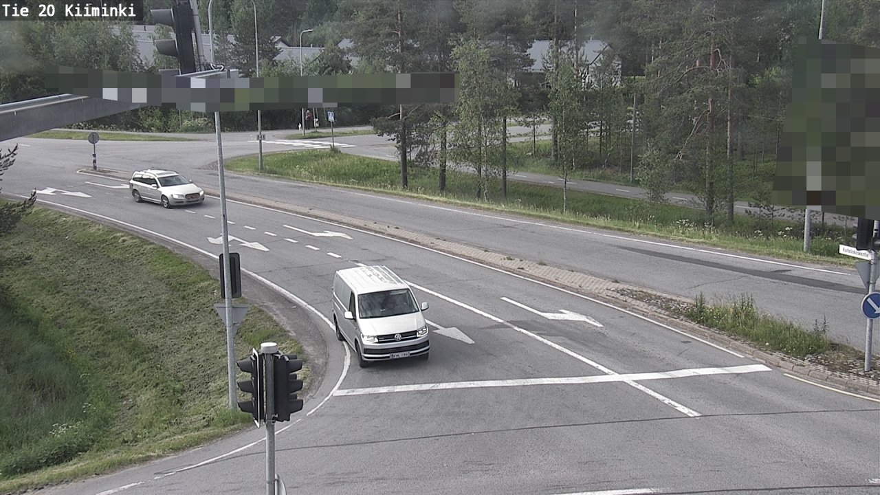 Weather Camera Image Väg 20 Uleåborg Kiiminki, Oulu, Pohjois-Pohjanmaa